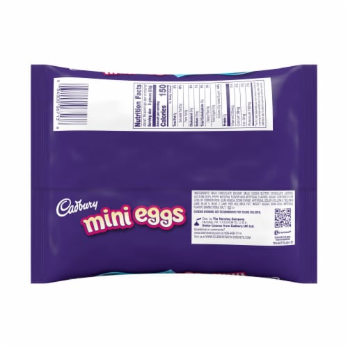 Cadbury Mini Eggs Milk Chocolate Candy Perspective: back