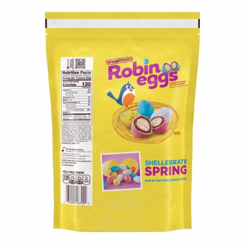 Whoppers Robin Eggs Malted Milk Treats, Easter Candy, Bulk Bag (43 Ounce) Perspective: back