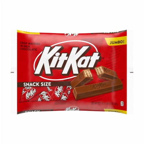 KIT KAT® Milk Chocolate Wafer Snack Size Christmas Candy Jumbo Bag Perspective: back
