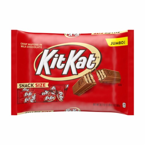 KIT KAT® Milk Chocolate Wafer Snack Size Candy Jumbo Bag Perspective: back