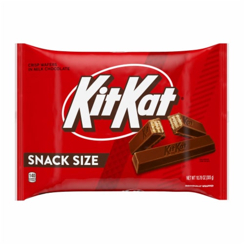 KIT KAT® Milk Chocolate Wafer Snack Size Candy Bag Perspective: back