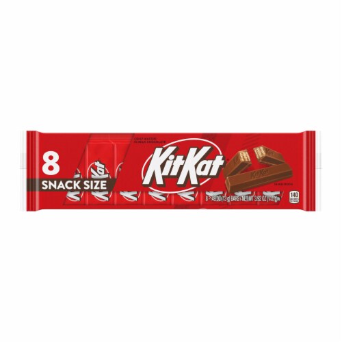 KIT KAT® Milk Chocolate Wafer Snack Size Candy Bars Perspective: back
