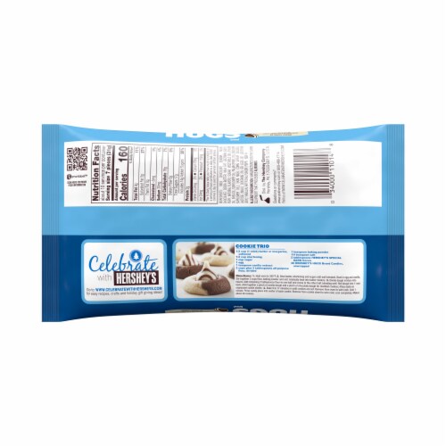 Hershey's Hugs Milk Chocolate and White Creme Kisses Holiday Candies Perspective: back