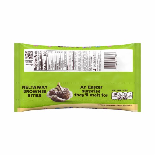 Hershey's Hugs Milk Chocolate White Creme Candy Perspective: back