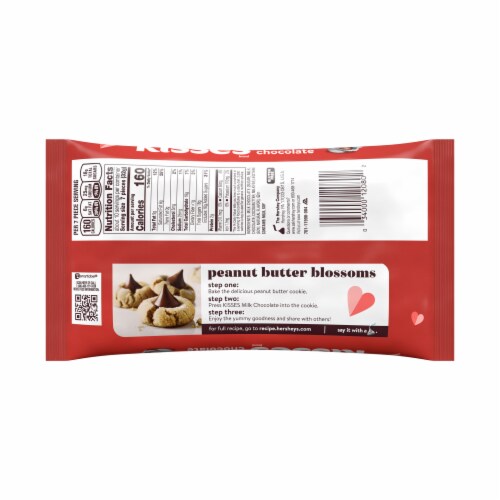 Hershey's Kisses Valentine's Milk Chocolates Perspective: back
