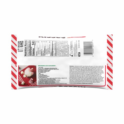Hershey's Kisses Holiday Candy Cane Mint Candies Perspective: back