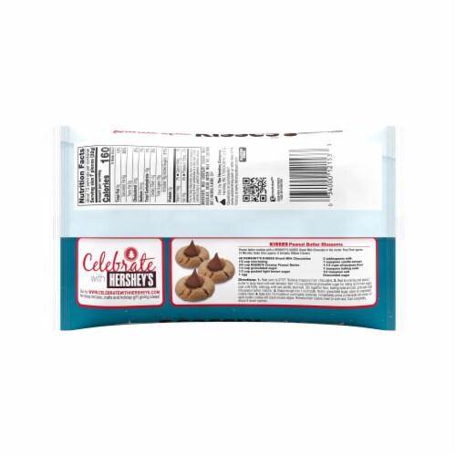 Hershey's Kisses Milk Chocolate Holiday Candy Perspective: back