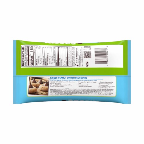 HERSHEY’S KISSES Milk Chocolate Candy with Tie Dye Foils Perspective: back