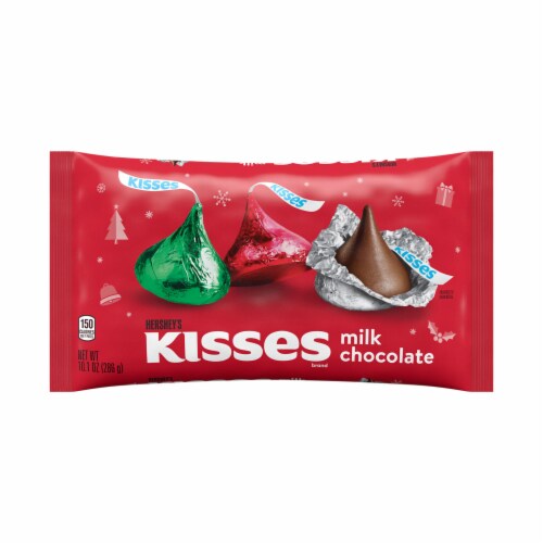 HERSHEY'S KISSES Milk Chocolate Christmas Candy Bag Perspective: back