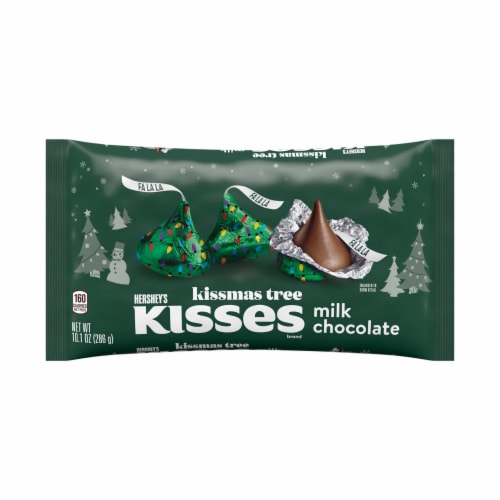 HERSHEY'S KISSES Kissmas Tree Milk Chocolate Candy Christmas Bag Perspective: back