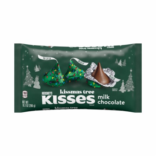 HERSHEY'S KISSES Milk Chocolate Kissmas Tree Christmas Candy Bag Perspective: back