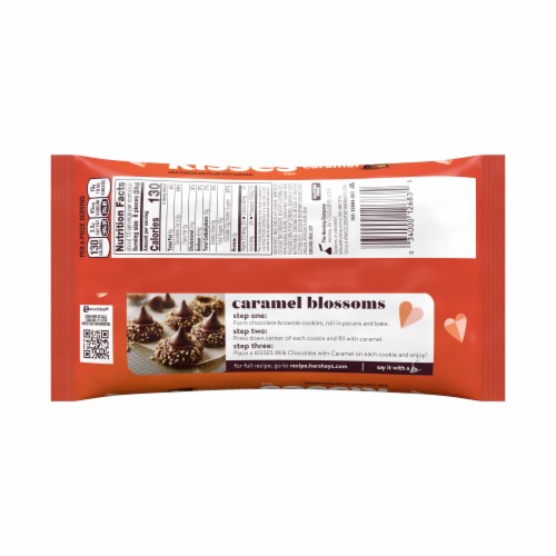 Hershey's Kisses Caramel Filled Milk Chocolate Candy Perspective: back
