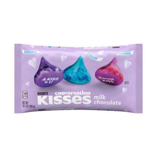 HERSHEY'S KISSES Milk Chocolate Valentine Candy Bag Perspective: back