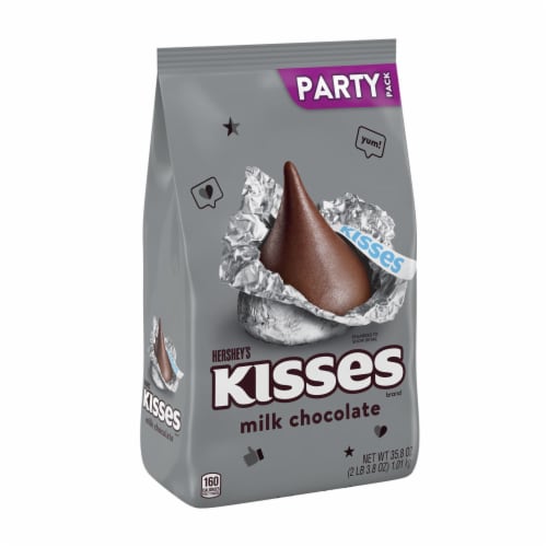 HERSHEY'S KISSES Milk Chocolate Candy Party Pack Perspective: back