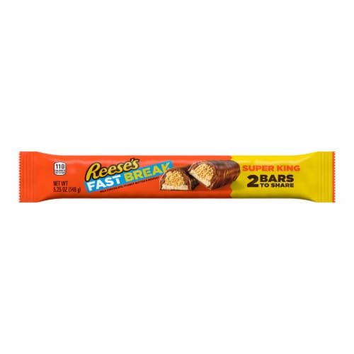 REESE'S FAST BREAK Peanut Butter Nougat Super King Size Candy Bar Perspective: back