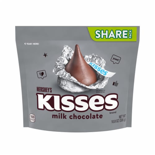 HERSHEY'S KISSES MILKLICIOUS Milk Chocolate Candy, 9 oz bag