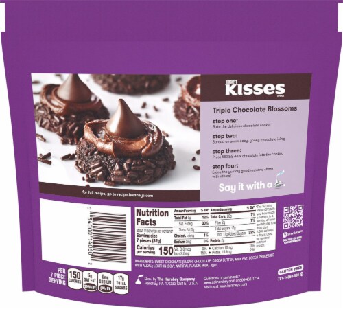 Hershey's Kisses Special Dark Mildly Sweet Chocolate Family Pack Perspective: back