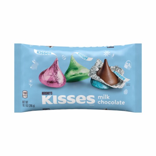 HERSHEY'S KISSES Milk Chocolate Easter Candy Bag Perspective: back