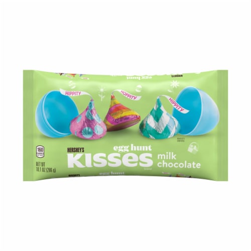 HERSHEY'S KISSES Milk Chocolate Easter Candy Bag Perspective: back