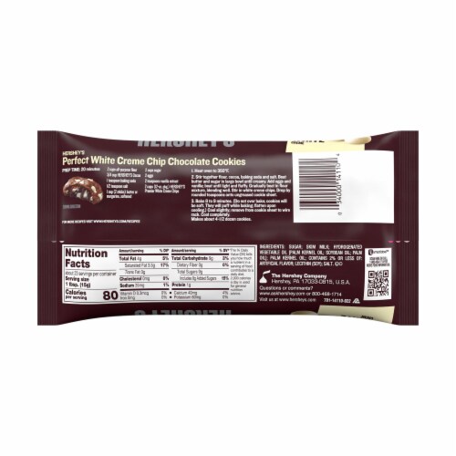Hershey's Gluten Free Premier White Creme Chips Perspective: back