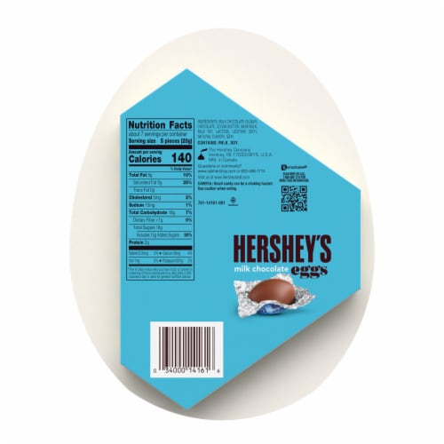 HERSHEY'S Milk Chocolate Eggs Easter Candy Gift Box Perspective: back
