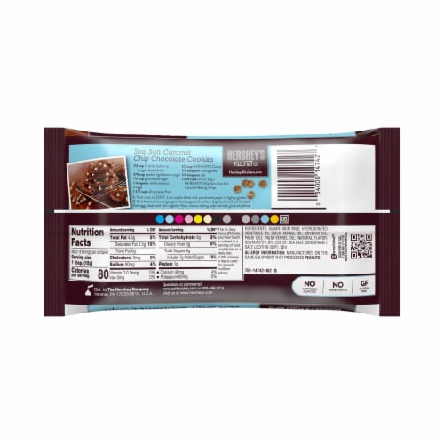 Hershey's Kitchens Sea Salt Caramel Baking Chips Perspective: back