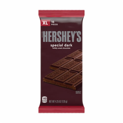 HERSHEY'S SPECIAL DARK Mildly Sweet Chocolate XL Candy Bar Perspective: back