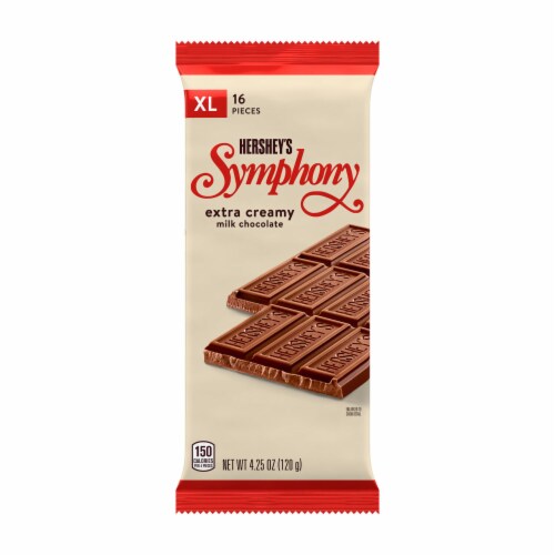 HERSHEY'S SYMPHONY Milk Chocolate XL Candy Bar Perspective: back