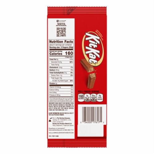 KIT KAT® Extra Large Crisp Wafers Appreciation Bar (Messaging May Vary) Perspective: back