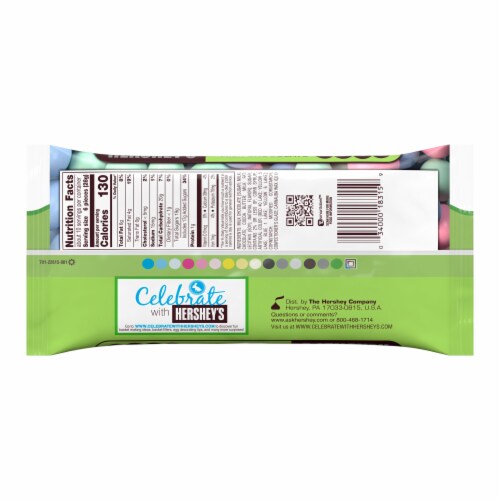 Hershey's Candy Coated Milk Chocolate Eggs Perspective: back