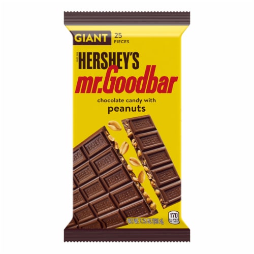 HERSHEY'S MR. GOODBAR Chocolate with Peanuts Giant Candy Bar Perspective: back