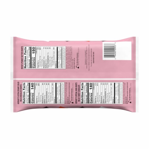 Hershey Valentine's Hearts Candy Assortment Perspective: back