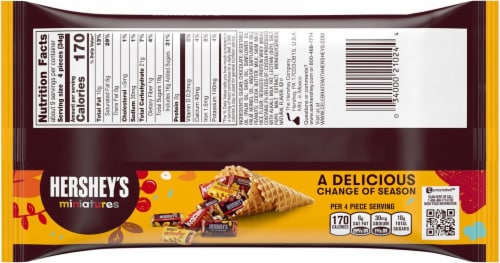 Hershey's Fall Harvest Miniatures Assortment Perspective: back