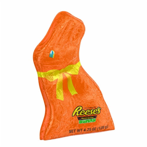 REESE'S Milk Chocolate and Peanut Butter Bunny Easter Candy Pack Perspective: back