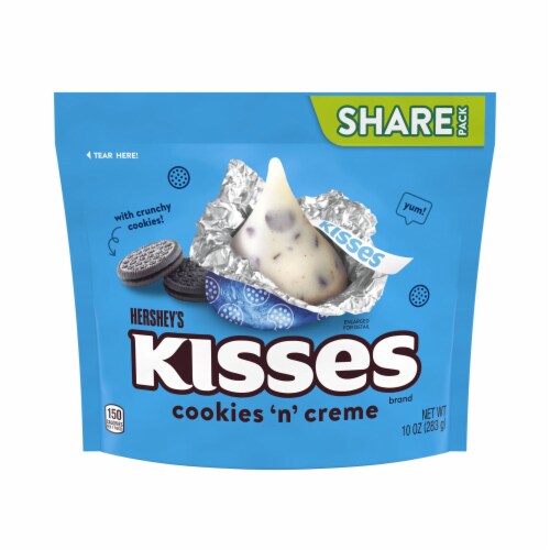 HERSHEY'S KISSES Cookies 'n' Creme Candy Share Pack Perspective: back