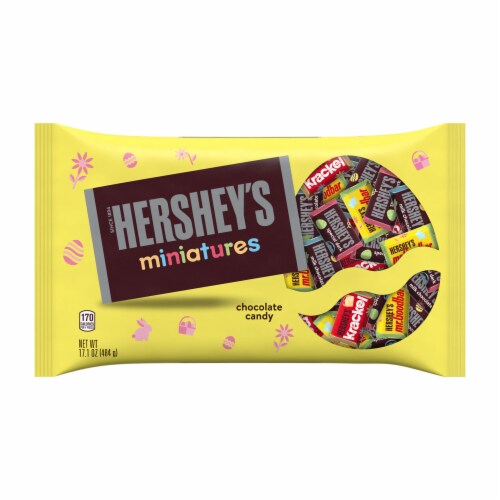 HERSHEY'S Miniatures Assorted Chocolate Easter Candy Variety Bag Perspective: back