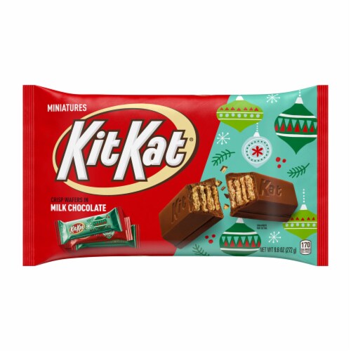 KIT KAT® Miniatures Milk Chocolate Wafer Christmas Candy Bag Perspective: back