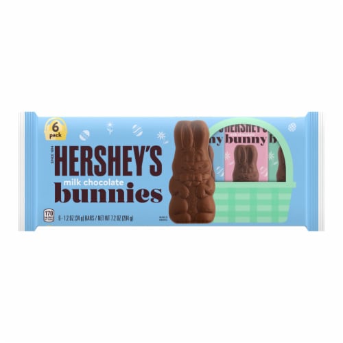 HERSHEY'S Milk Chocolate Bunnies Easter Candy Packs Perspective: back