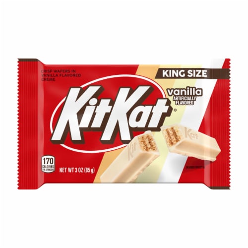 KIT KAT® Vanilla Flavored Wafer King Size Candy Bar Perspective: back