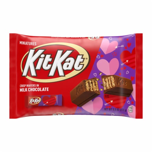KIT KAT® Miniatures Milk Chocolate Wafer Valentine Candy Bag Perspective: back