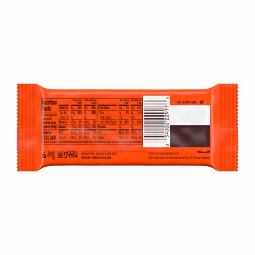 REESE'S STUFFED WITH REESE'S PUFFS CEREAL Big Cup Milk Chocolate Peanut Butter Cups Candy Perspective: back