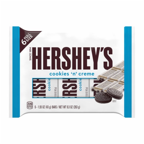 HERSHEY'S Cookies 'n' Creme Candy Bars Perspective: back