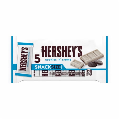 HERSHEY'S Cookies 'n' Creme Snack Size Candy Bars Perspective: back