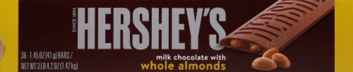 Hershey's®  Milk Chocolate with Almonds Standard Bar Box Perspective: back