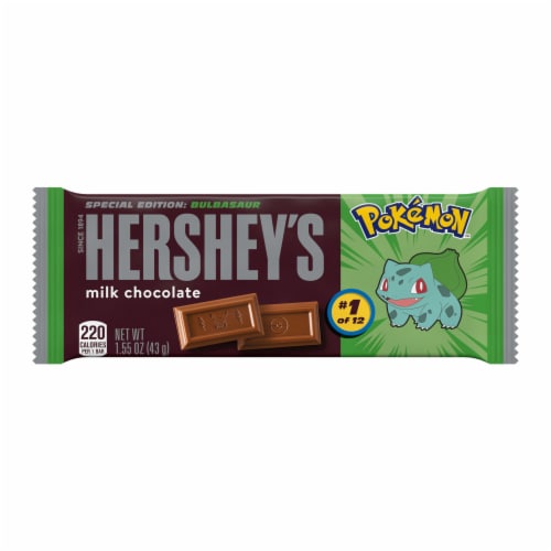 HERSHEY'S Milk Chocolate Pokemon Candy Bar Perspective: back