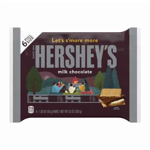HERSHEY'S Milk Chocolate Full Size Christmas Candy Bars Perspective: back
