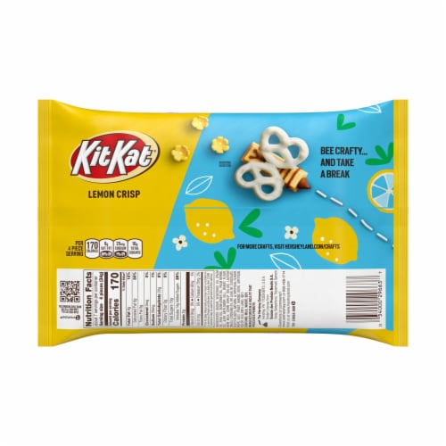 KIT KAT® Lemon Crisp Miniatures Lemon Flavored Creme Wafer Easter Candy Bag Perspective: back