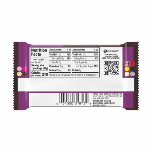 Kit Kat® Duos Mocha Flavored Creme Chocolate And Coffee Bits Wafer Candy Bar Perspective: back