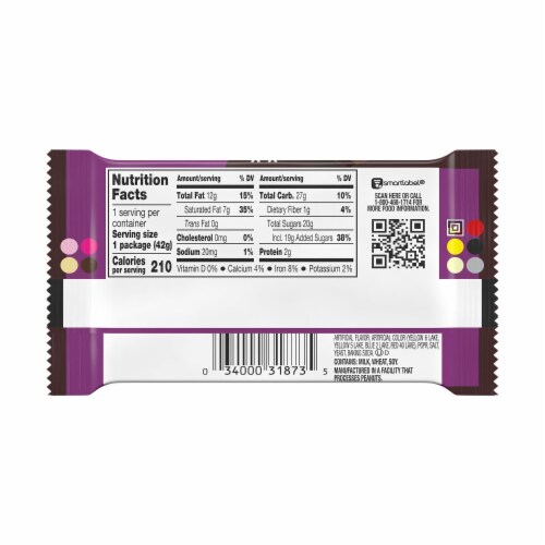 Kit Kat® Duos Mocha Flavored Creme Chocolate And Coffee Bits Wafer Candy Bar Perspective: back