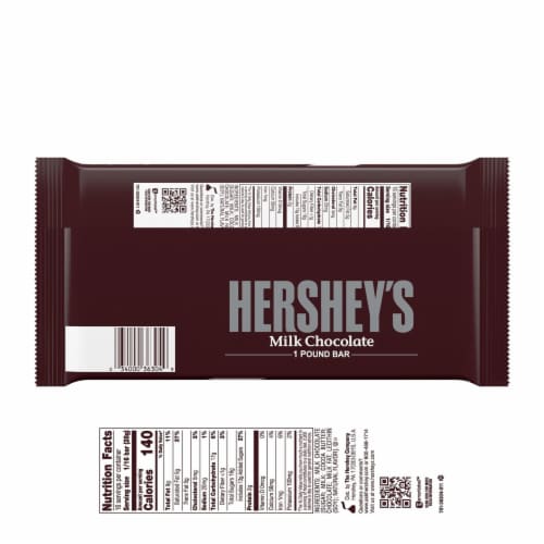 Hershey's Giant Classic Milk Chocolate Candy Gift Bar Perspective: back